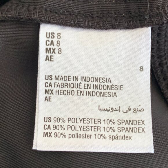 VELVET Womans Jean Style Leggings Lucious Black Gold Grommets Buttons Pants Sz8 - Picture 4 of 7